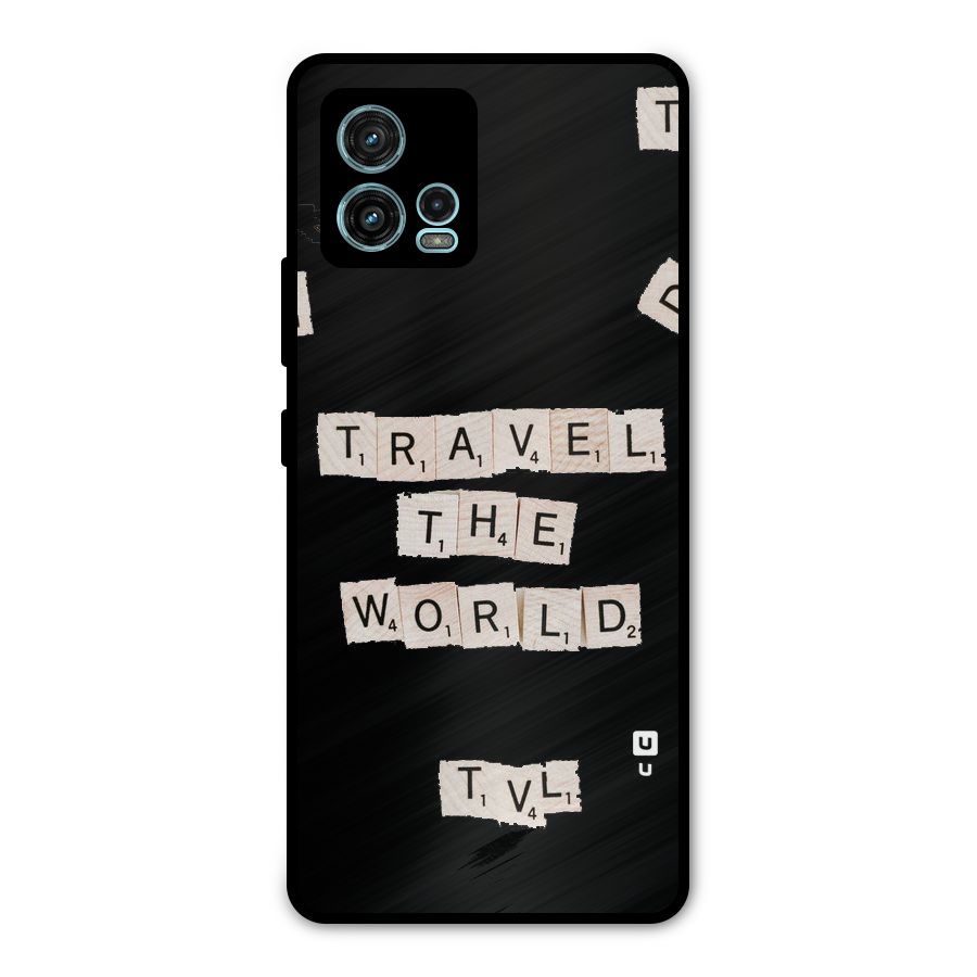 Blocks Travel Metal Back Case for Moto G72