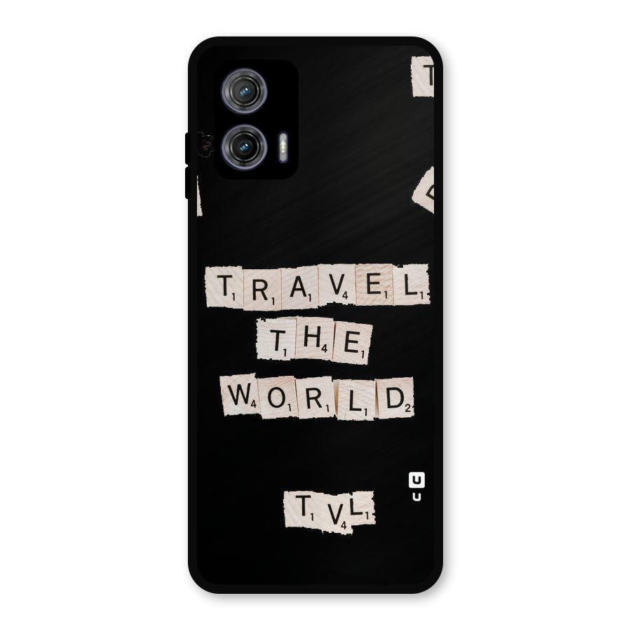 Blocks Travel Metal Back Case for Moto G73