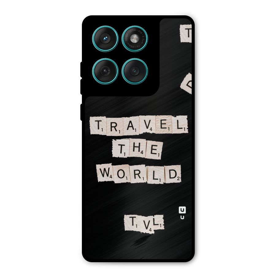 Blocks Travel Metal Back Case for Motorola Edge 60