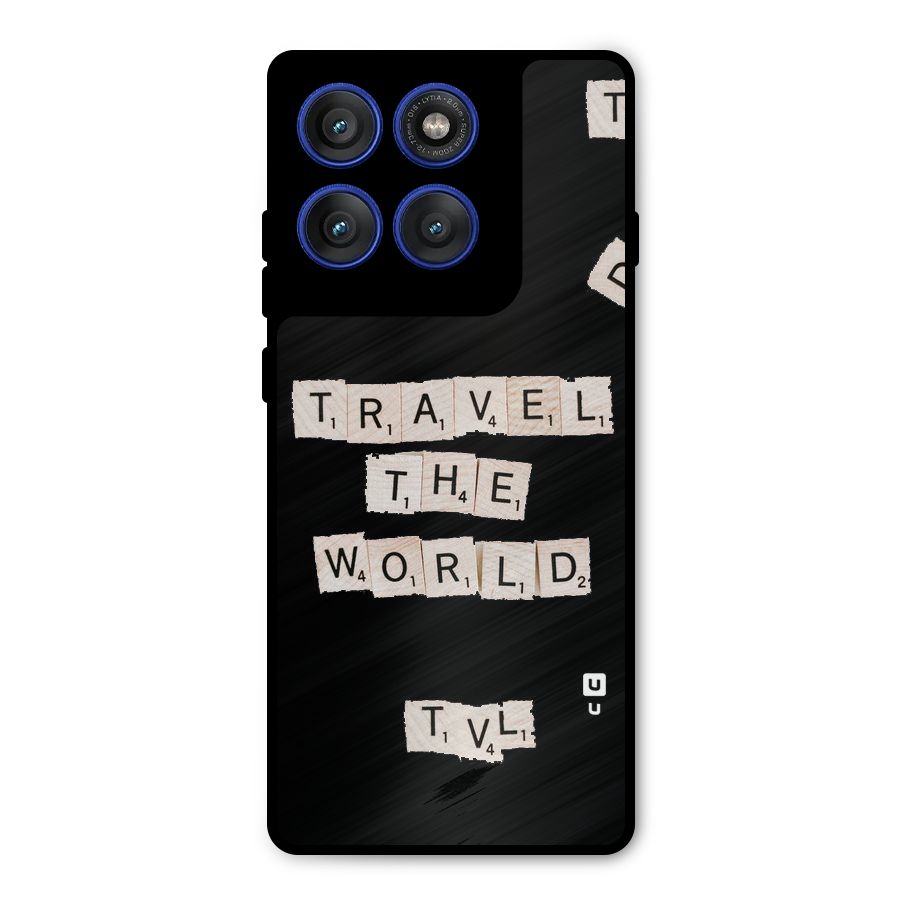 Blocks Travel Metal Back Case for Motorola Edge 60 Pro