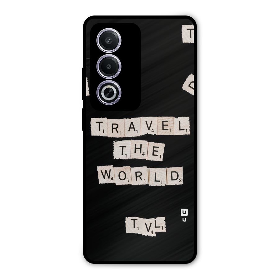 Blocks Travel Metal Back Case for Oppo A3 Pro