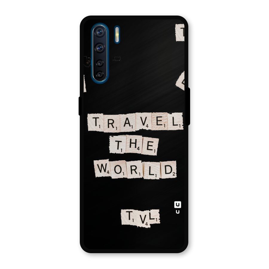 Blocks Travel Metal Back Case for Oppo F15