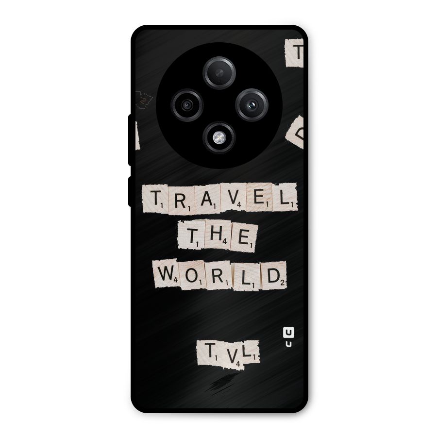 Blocks Travel Metal Back Case for Oppo F27 Pro Plus