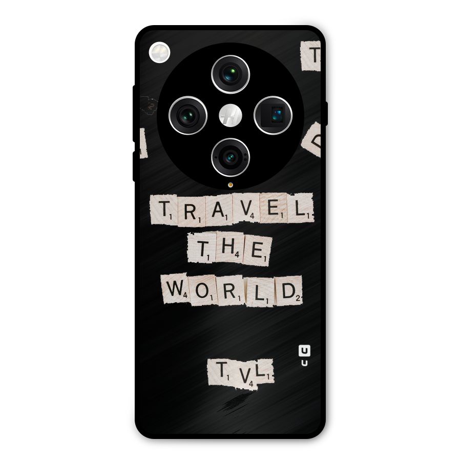 Blocks Travel Metal Back Case for Oppo Find X8 Pro