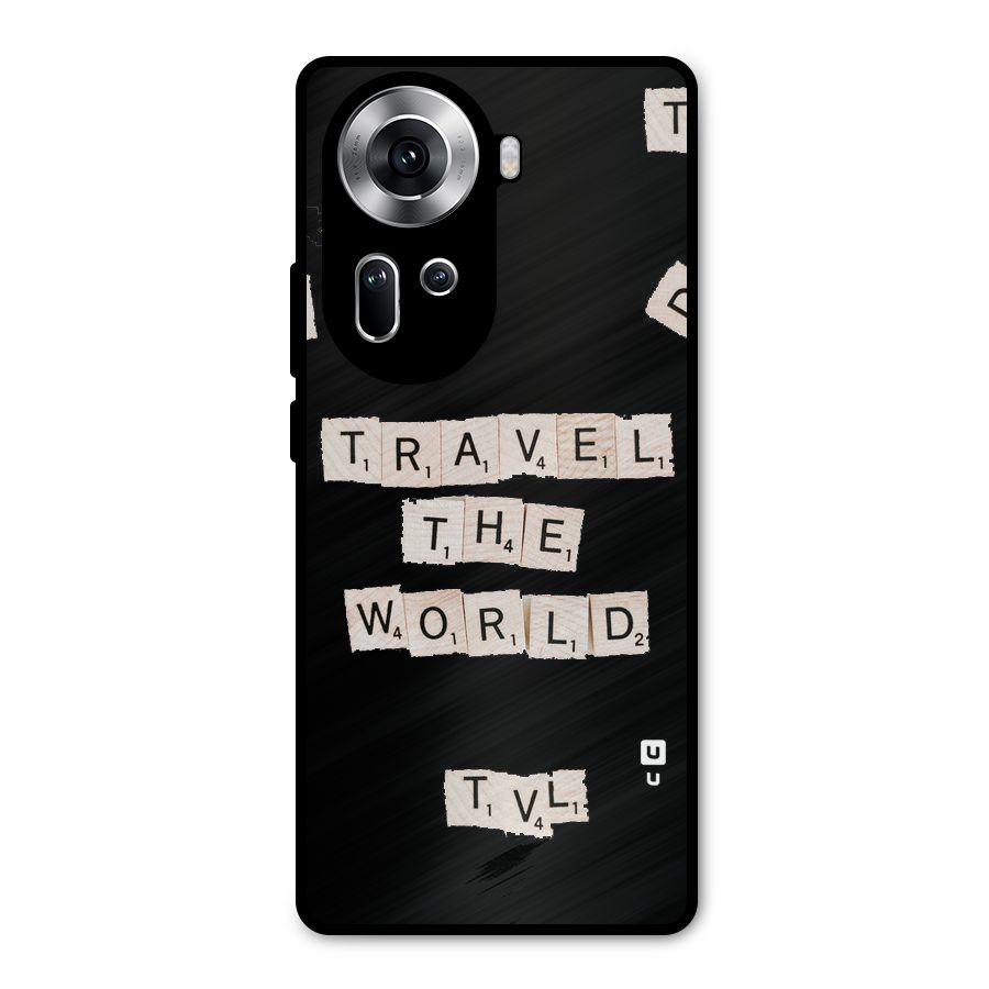 Blocks Travel Metal Back Case for Oppo Reno11 5G