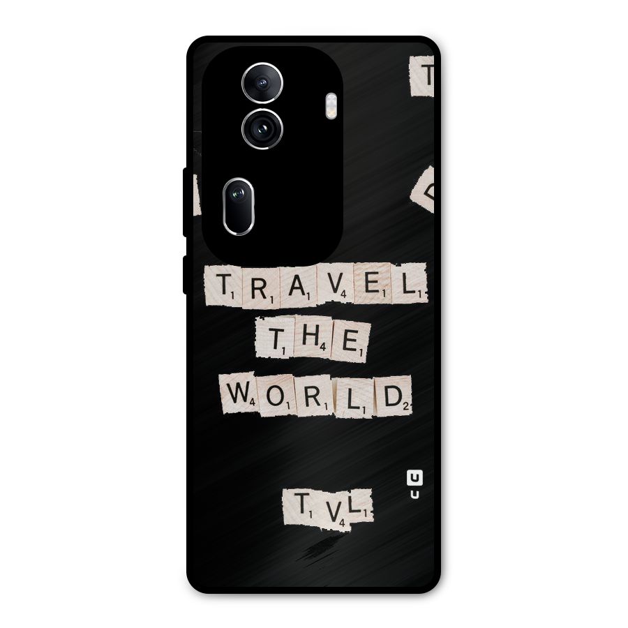 Blocks Travel Metal Back Case for Oppo Reno11 Pro 5G