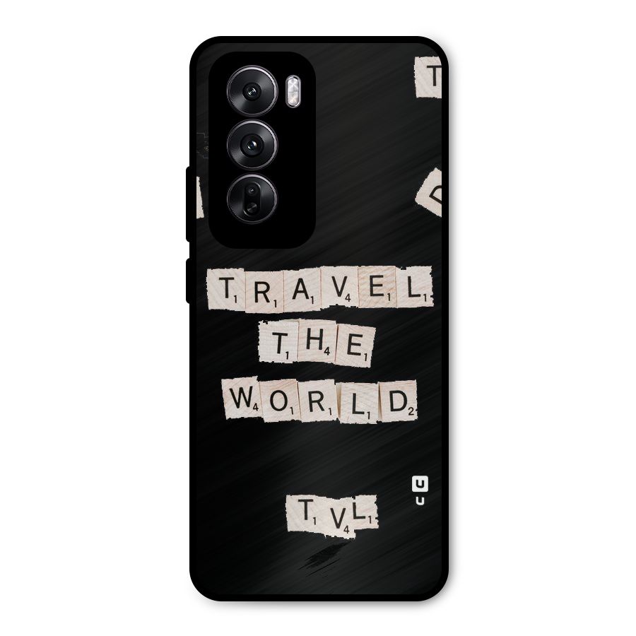 Blocks Travel Metal Back Case for Oppo Reno12