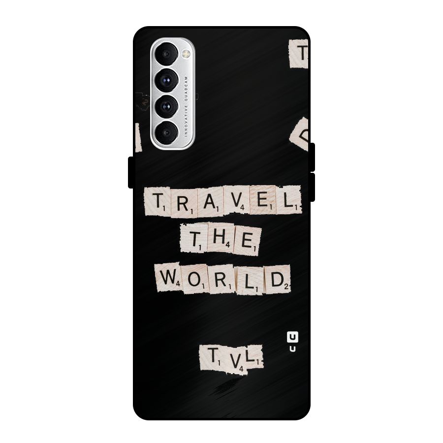 Blocks Travel Metal Back Case for Oppo Reno4 Pro