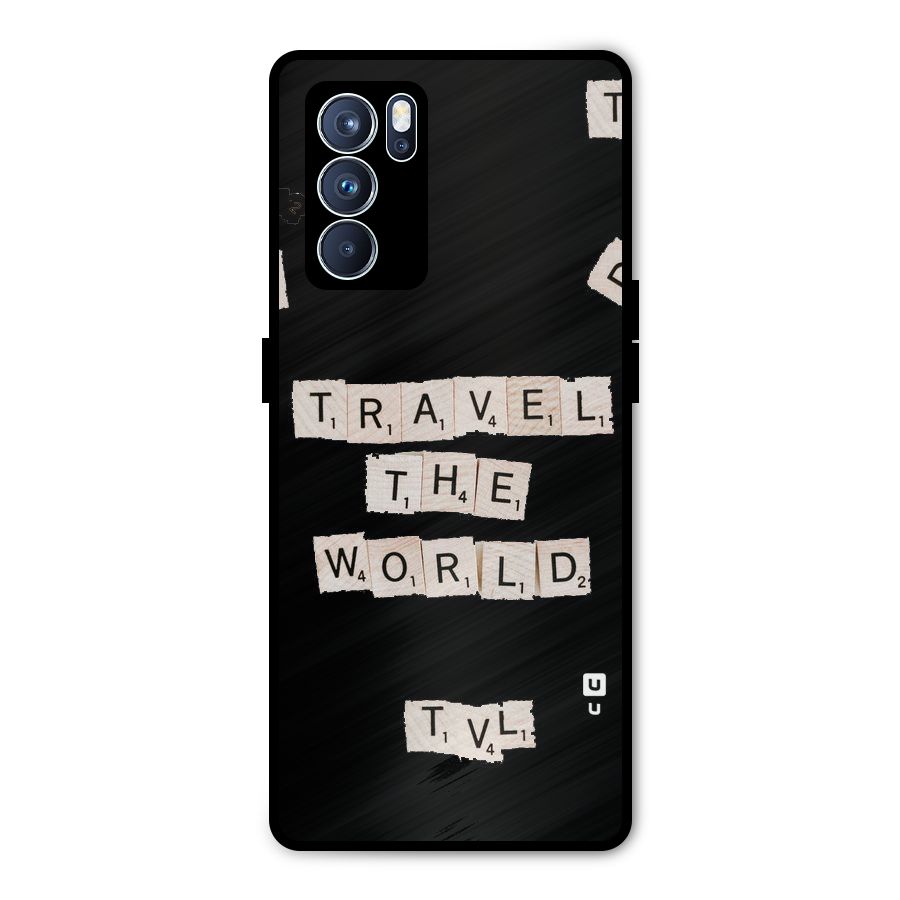 Blocks Travel Metal Back Case for Oppo Reno6 Pro 5G