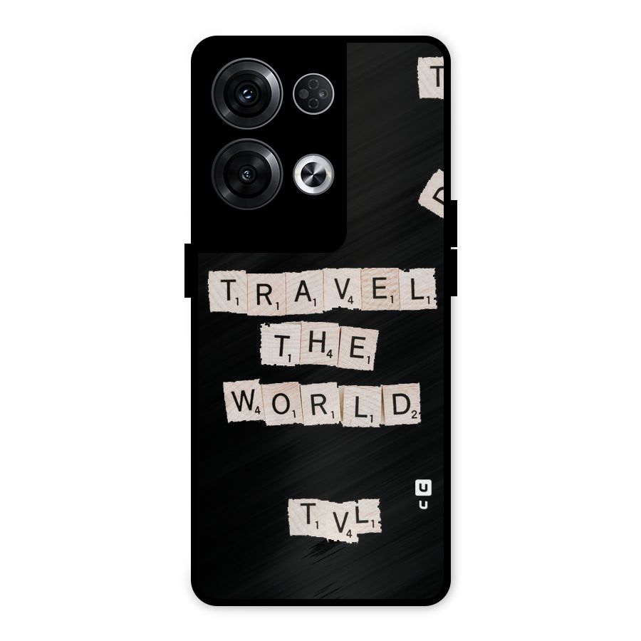 Blocks Travel Metal Back Case for Oppo Reno8 Pro 5G