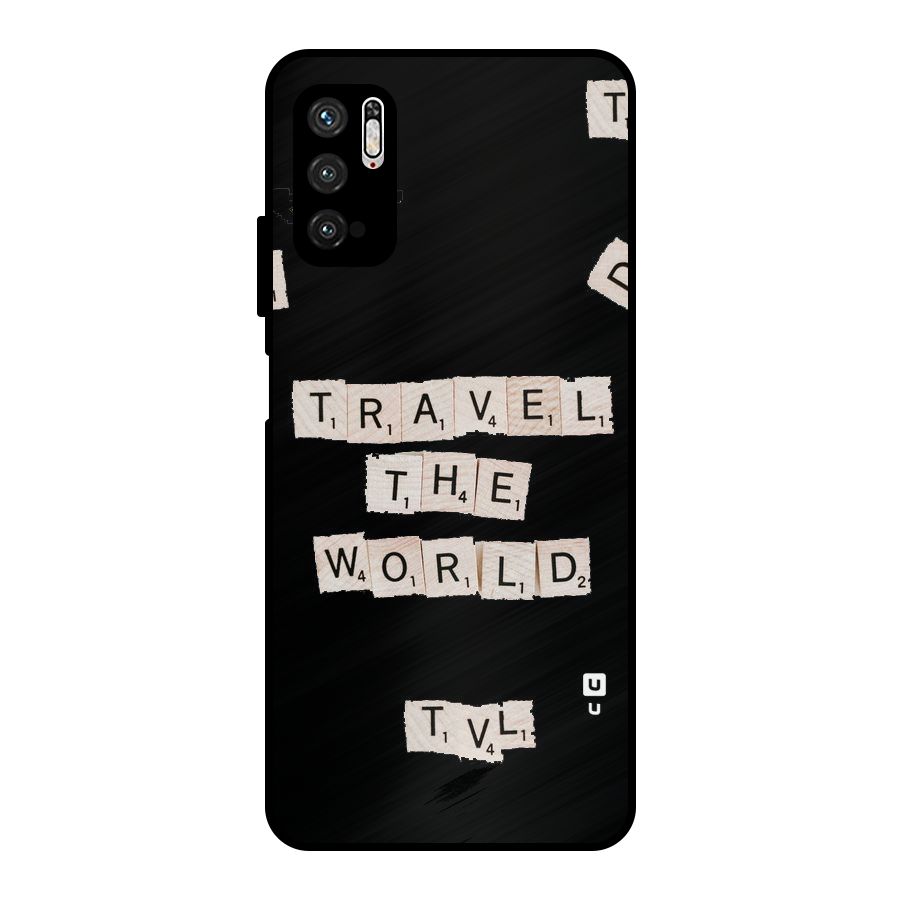 Blocks Travel Metal Back Case for Poco M3 Pro 5G
