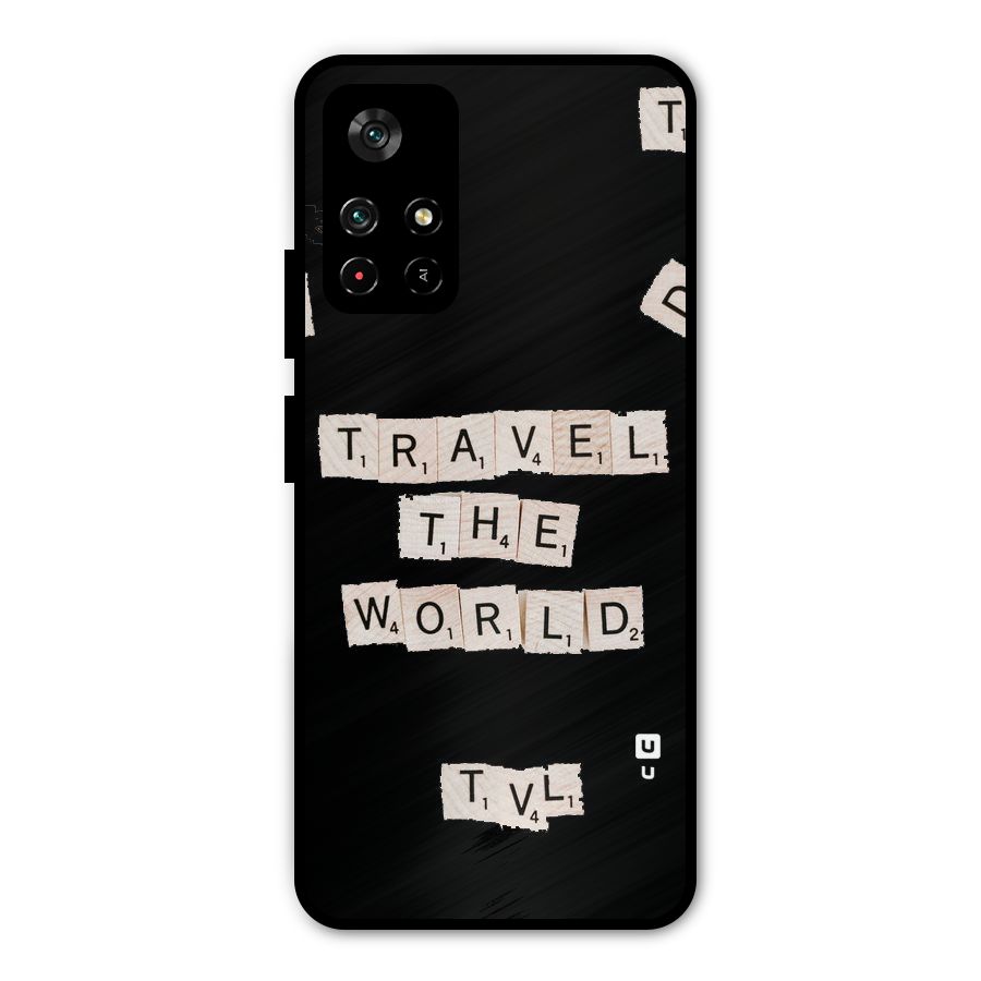 Blocks Travel Metal Back Case for Poco M4 Pro 5G