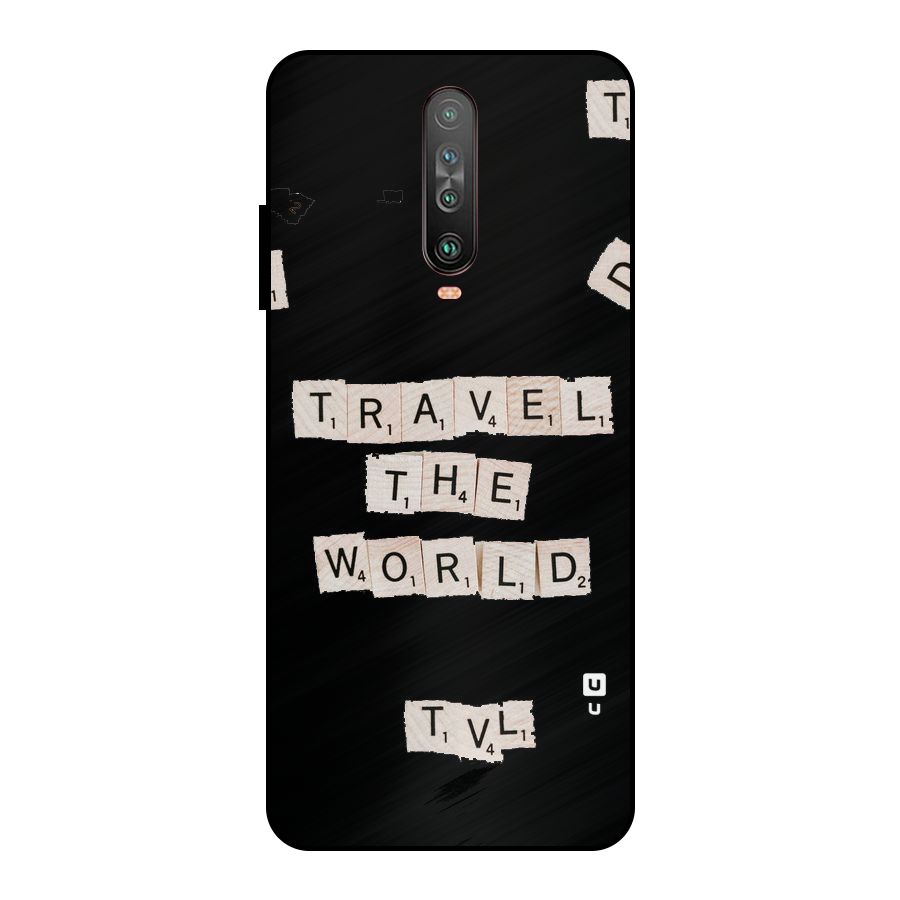 Blocks Travel Metal Back Case for Poco X2
