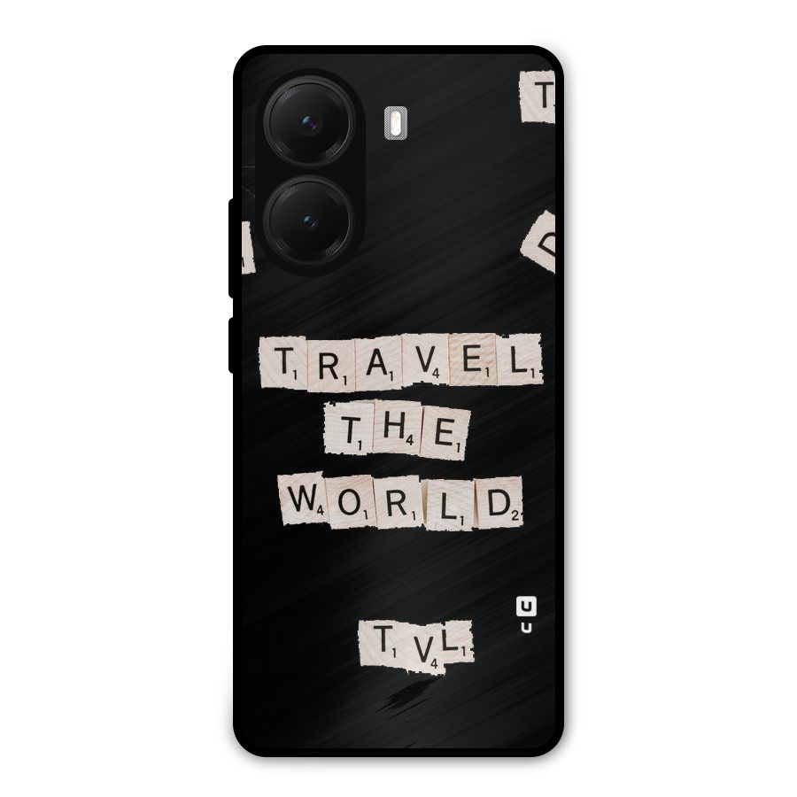 Blocks Travel Metal Back Case for Poco X7 Pro