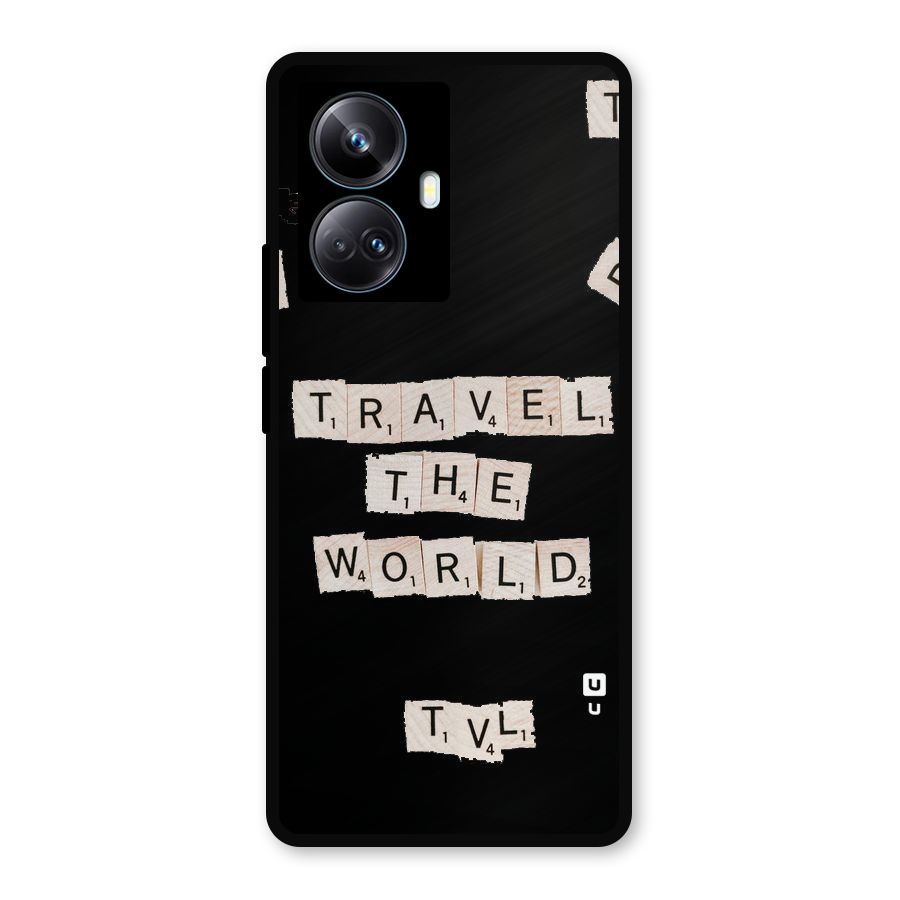 Blocks Travel Metal Back Case for Realme 10 Pro Plus