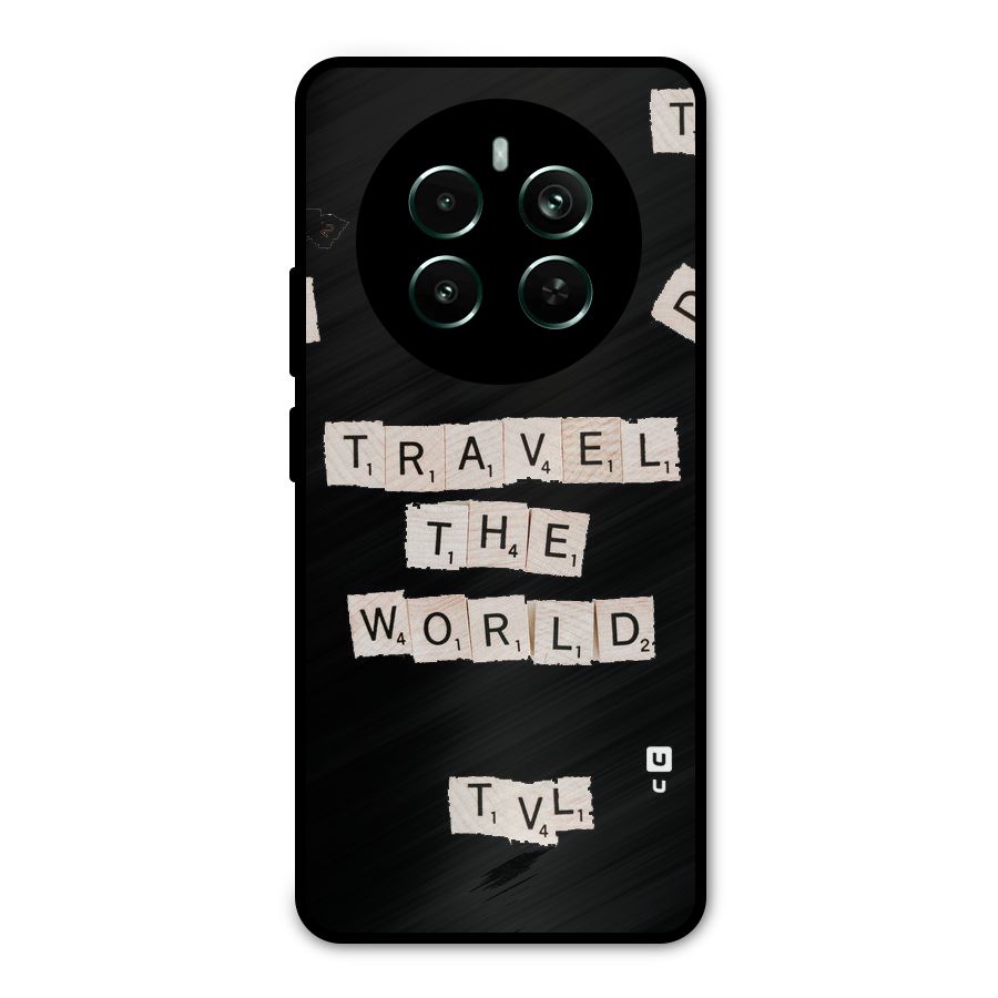 Blocks Travel Metal Back Case for Realme 12 Pro Plus