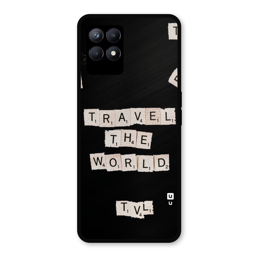 Blocks Travel Metal Back Case for Realme 8i