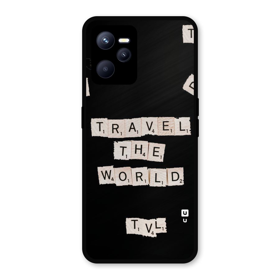 Blocks Travel Metal Back Case for Realme C35