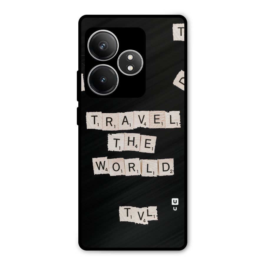 Blocks Travel Metal Back Case for Realme GT 6T