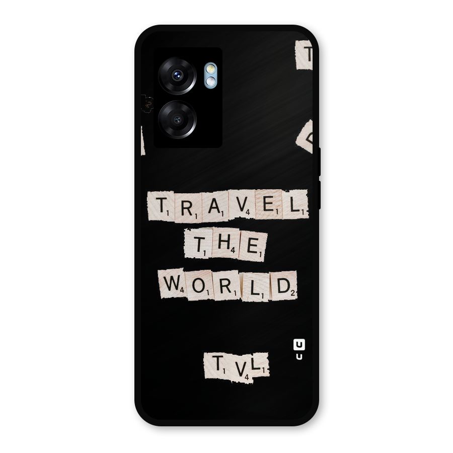 Blocks Travel Metal Back Case for Realme Narzo 50 5G