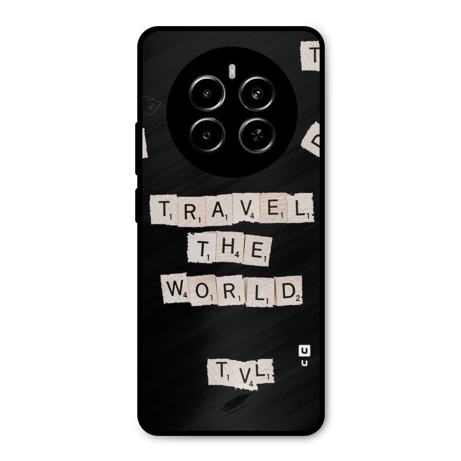 Blocks Travel Metal Back Case for Realme P1