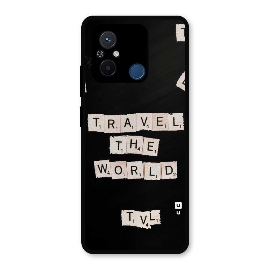 Blocks Travel Metal Back Case for Redmi 12C