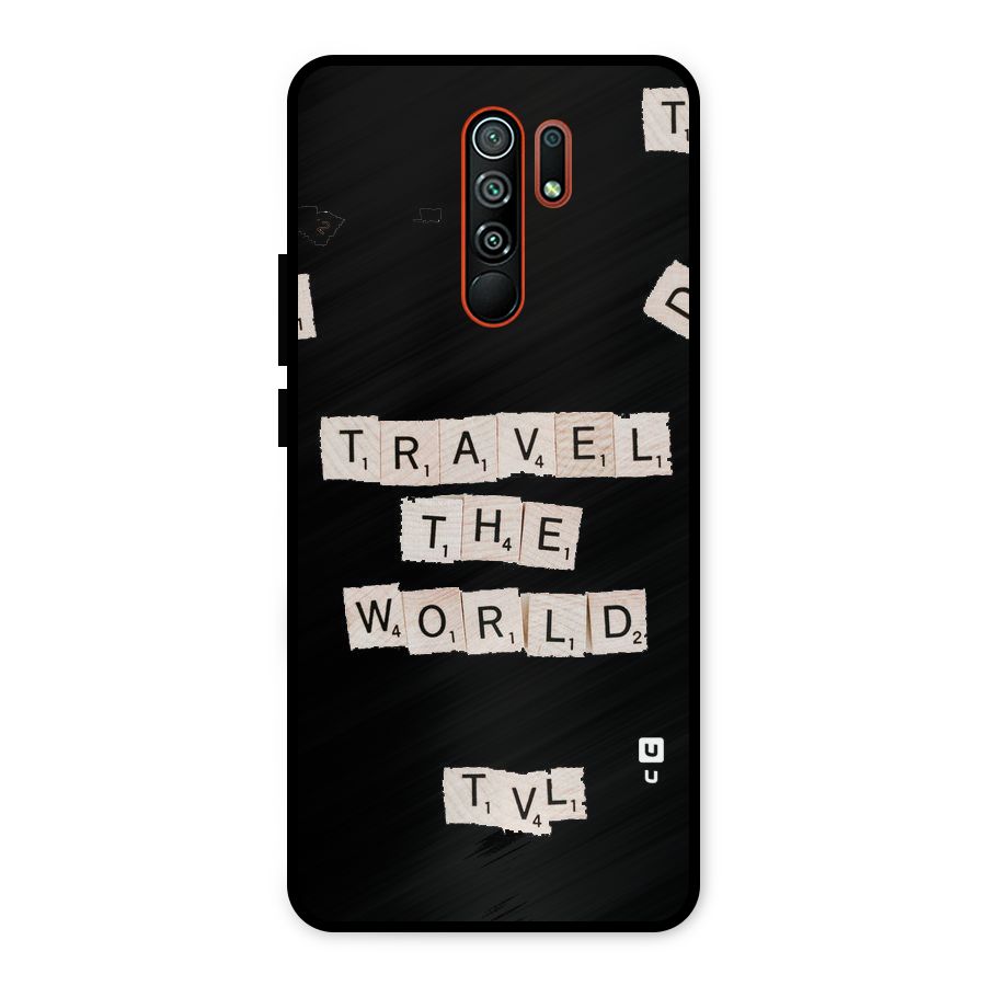 Blocks Travel Metal Back Case for Redmi 9 Prime