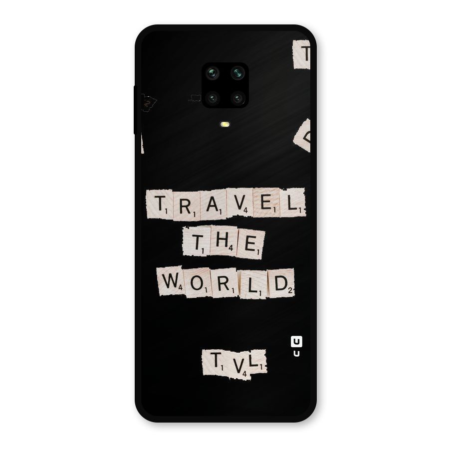 Blocks Travel Metal Back Case for Redmi Note 10 Lite