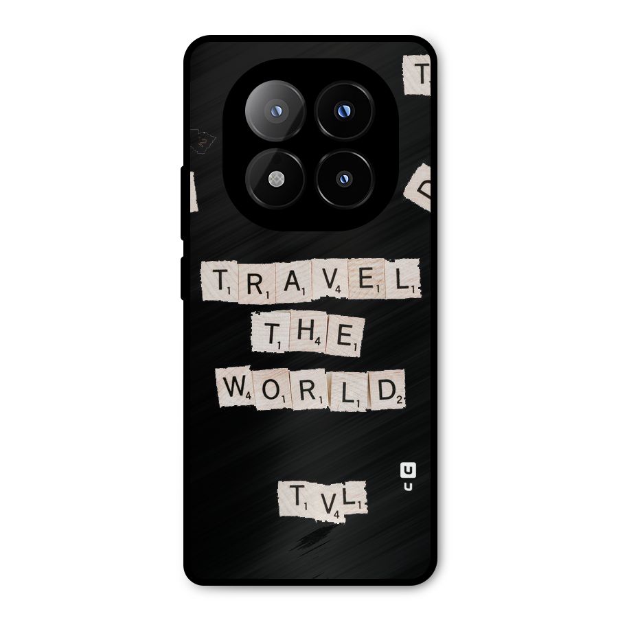 Blocks Travel Metal Back Case for Redmi Note 14 Pro Plus 5G