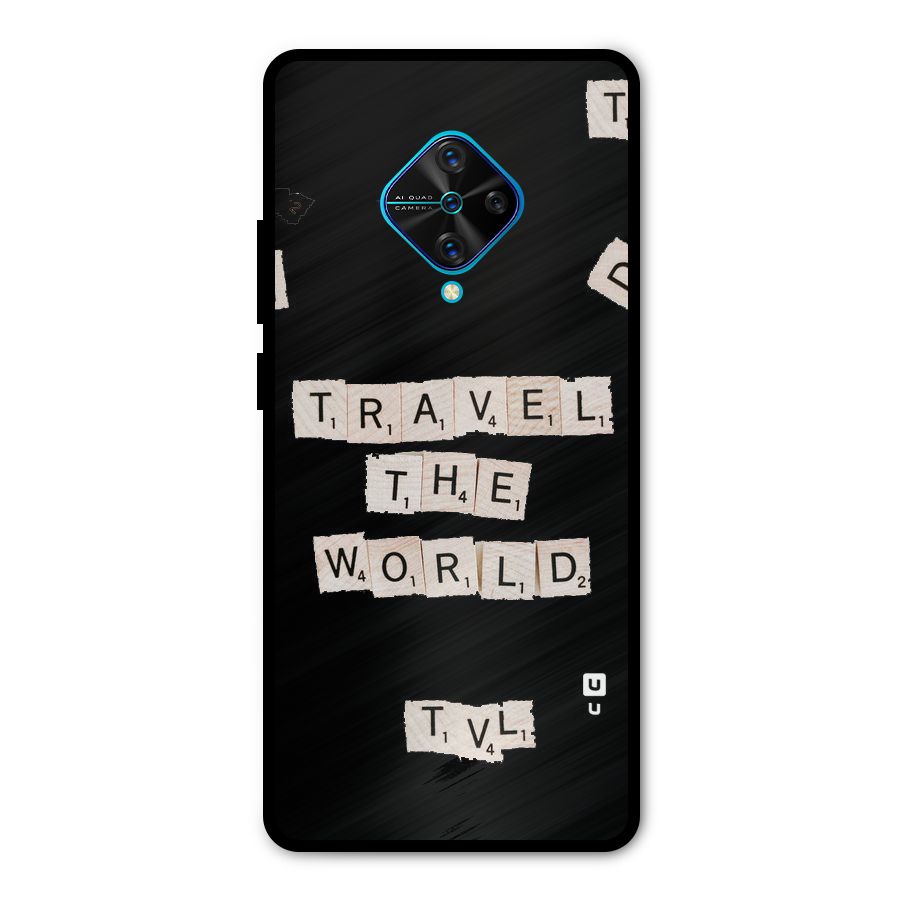 Blocks Travel Metal Back Case for Vivo S1 Pro