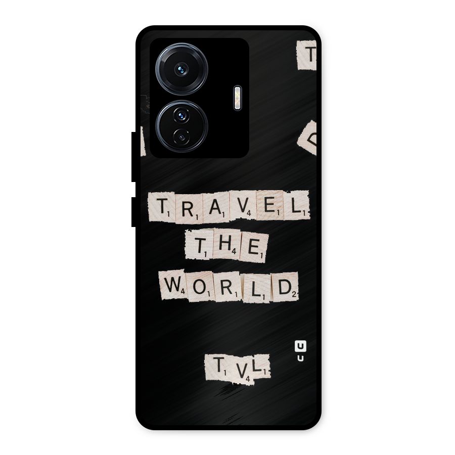 Blocks Travel Metal Back Case for Vivo T1 Pro