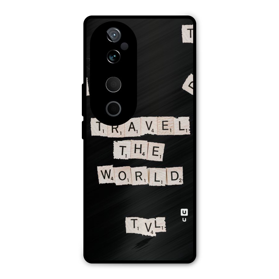 Blocks Travel Metal Back Case for Vivo T3 Ultra