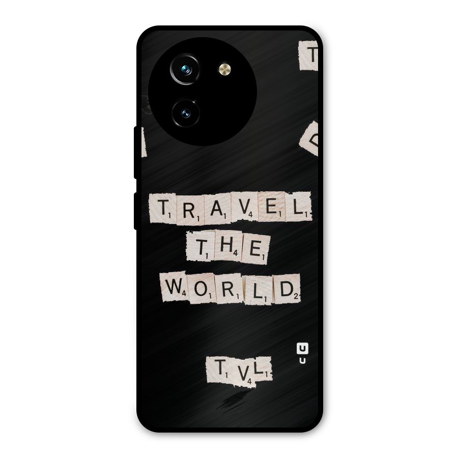 Blocks Travel Metal Back Case for Vivo T3x