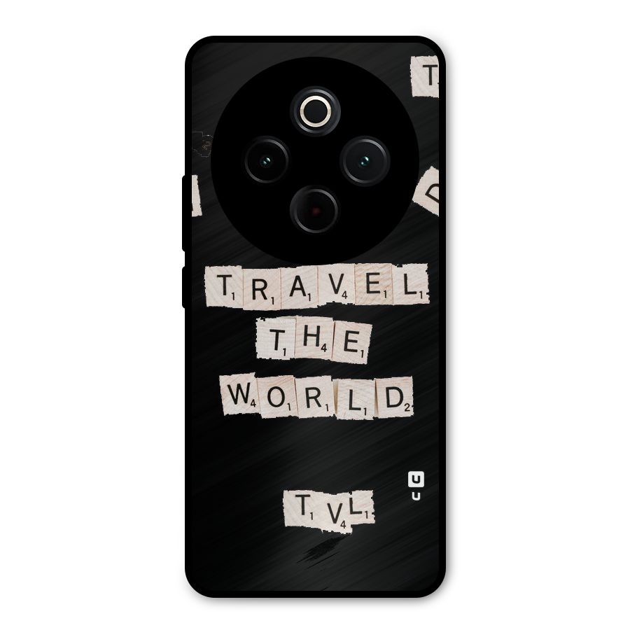 Blocks Travel Metal Back Case for Vivo T4
