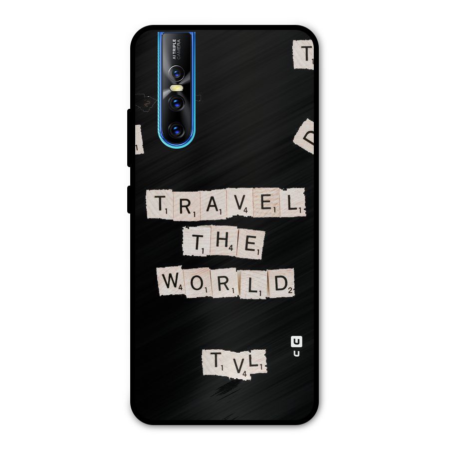 Blocks Travel Metal Back Case for Vivo V15 Pro