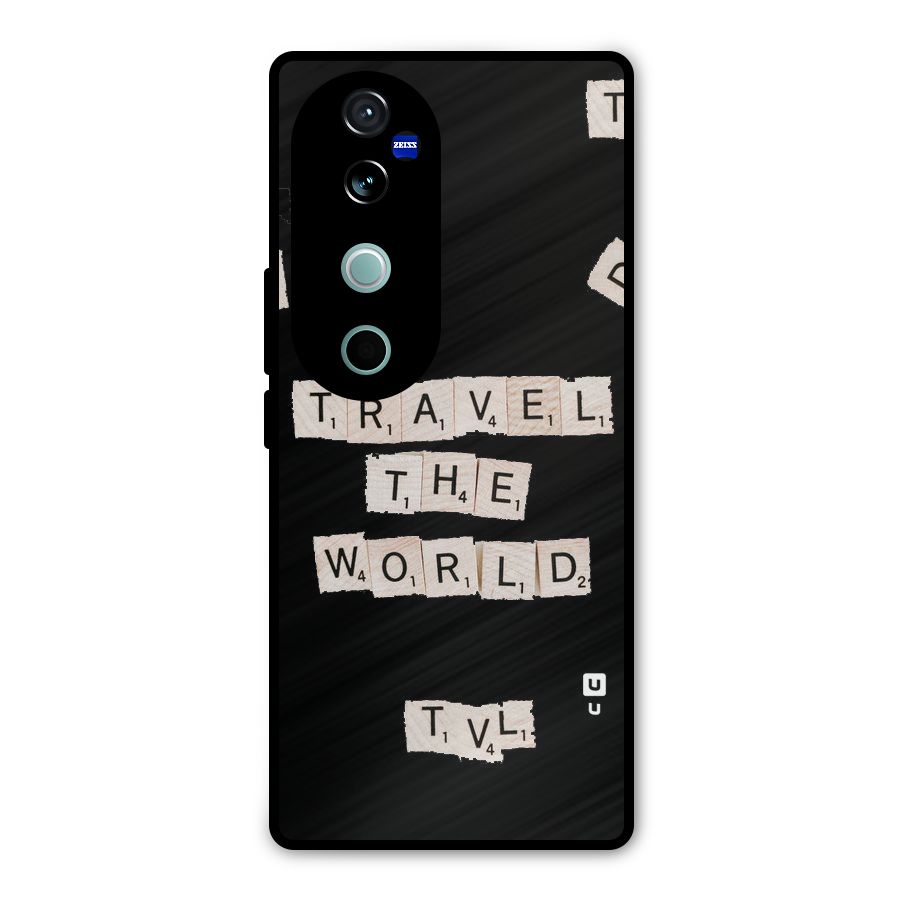 Blocks Travel Metal Back Case for Vivo V40 Pro