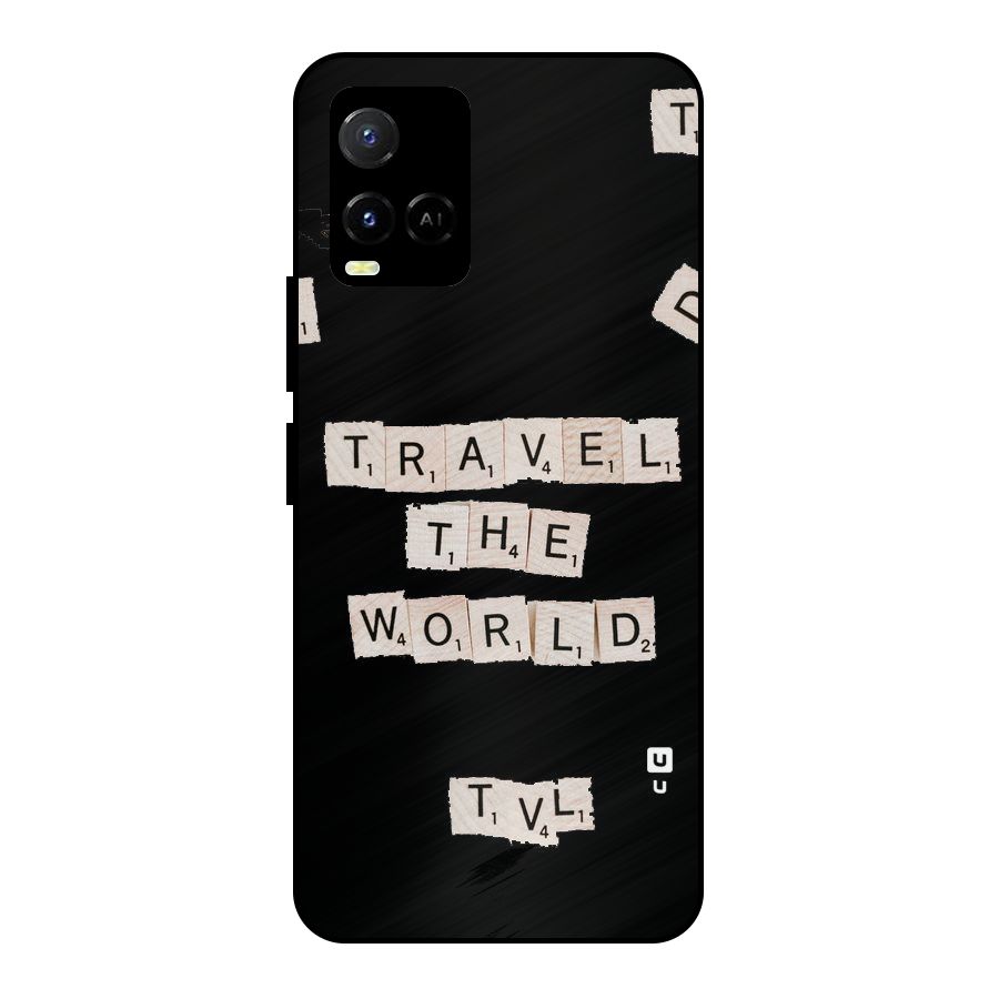 Blocks Travel Metal Back Case for Vivo Y21T
