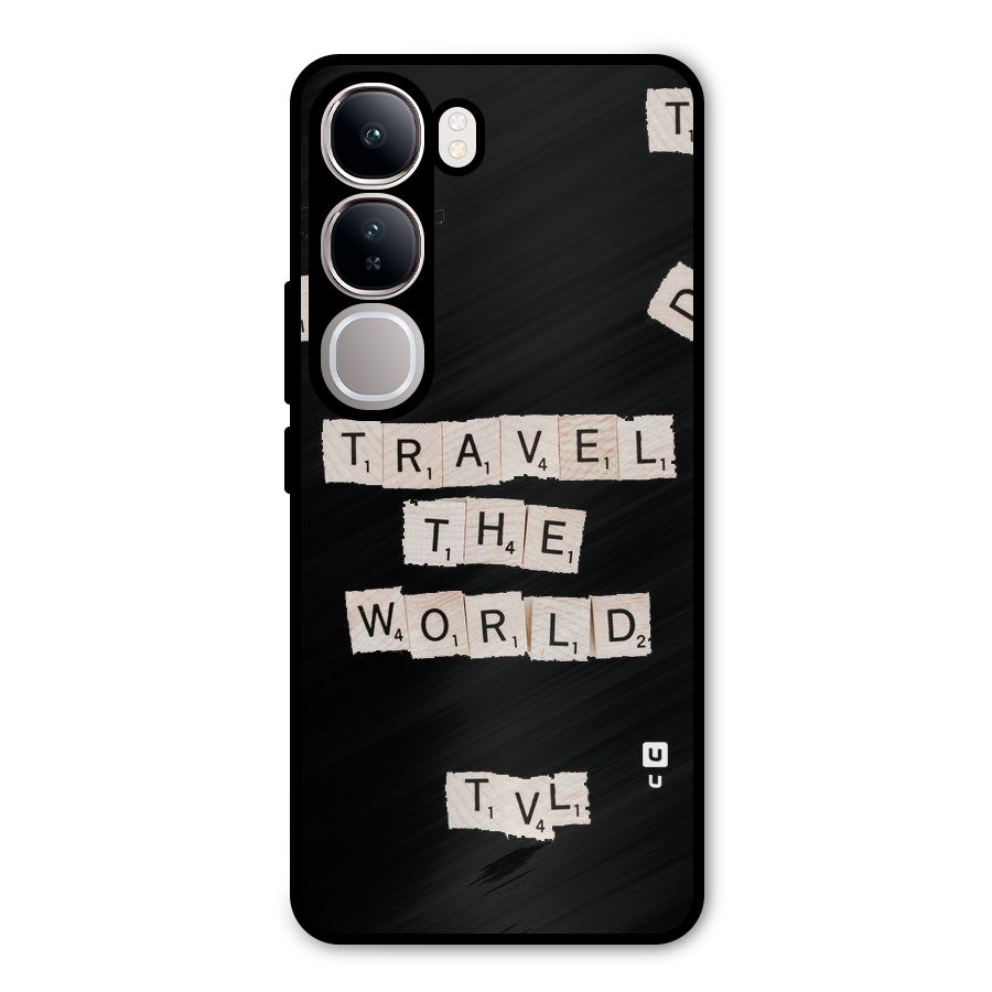 Blocks Travel Metal Back Case for Vivo Y300