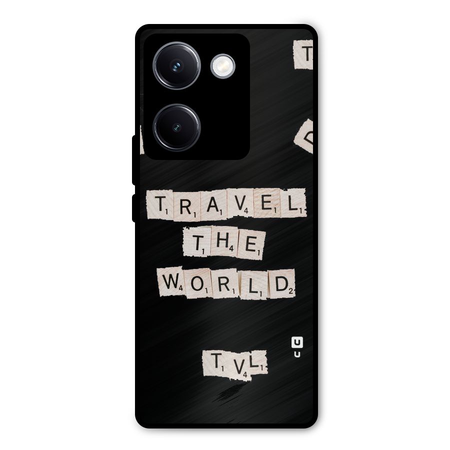 Blocks Travel Metal Back Case for Vivo Y300 Plus