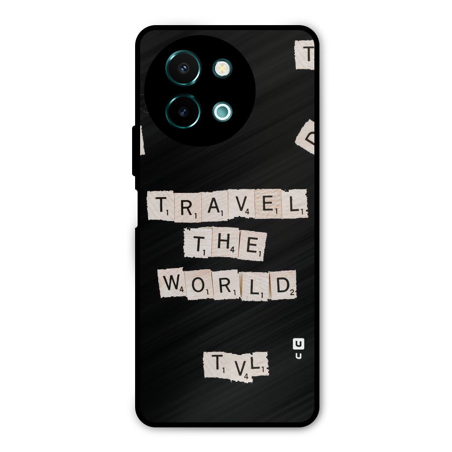 Blocks Travel Metal Back Case for Vivo Y58