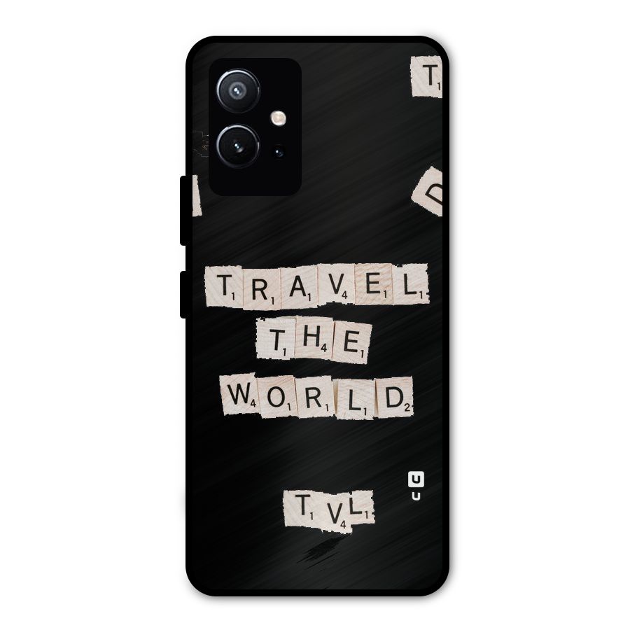Blocks Travel Metal Back Case for Vivo Y75 5G