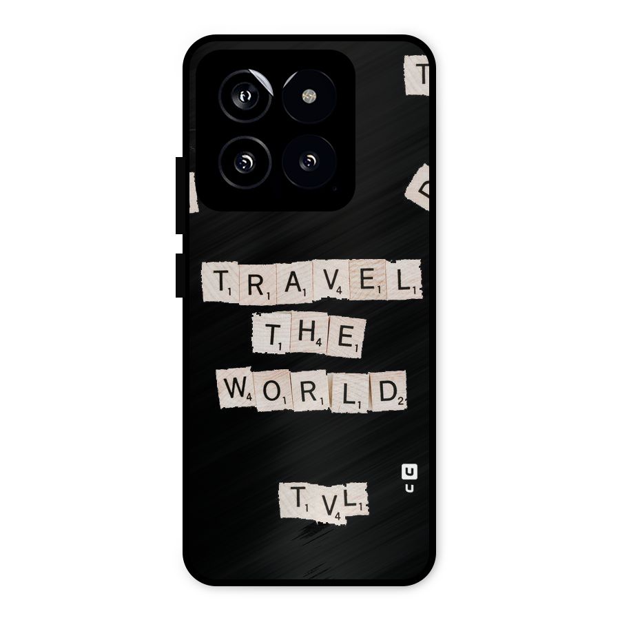 Blocks Travel Metal Back Case for Xiaomi 14