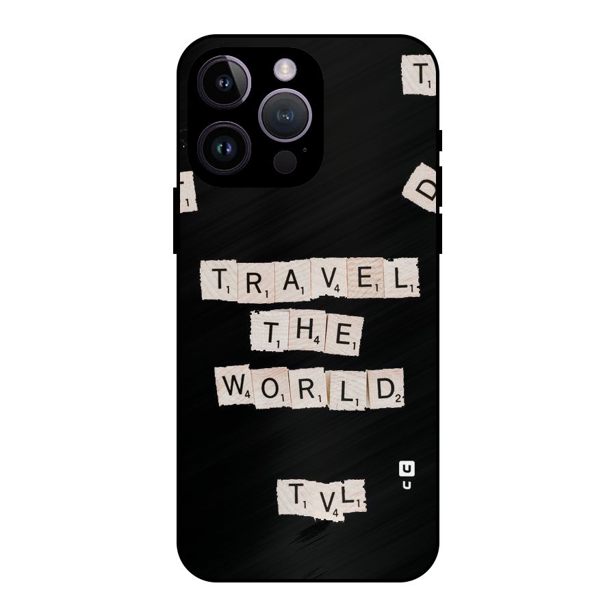 Blocks Travel Metal Back Case for iPhone 14 Pro Max