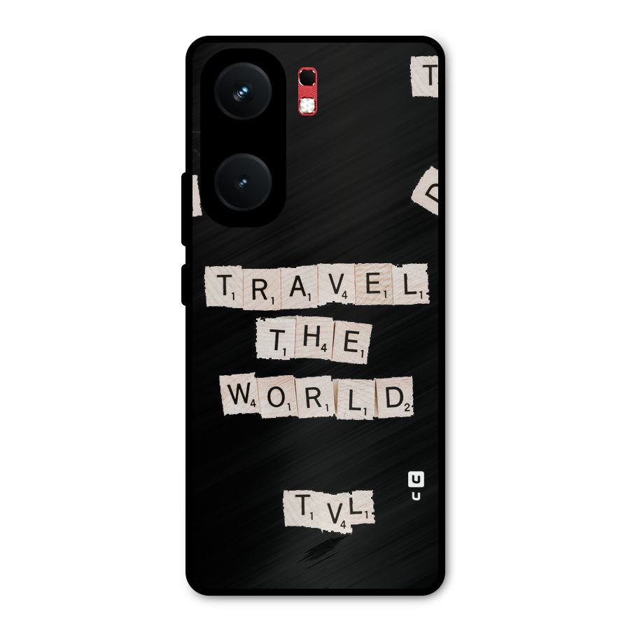 Blocks Travel Metal Back Case for iQOO Neo 9 Pro