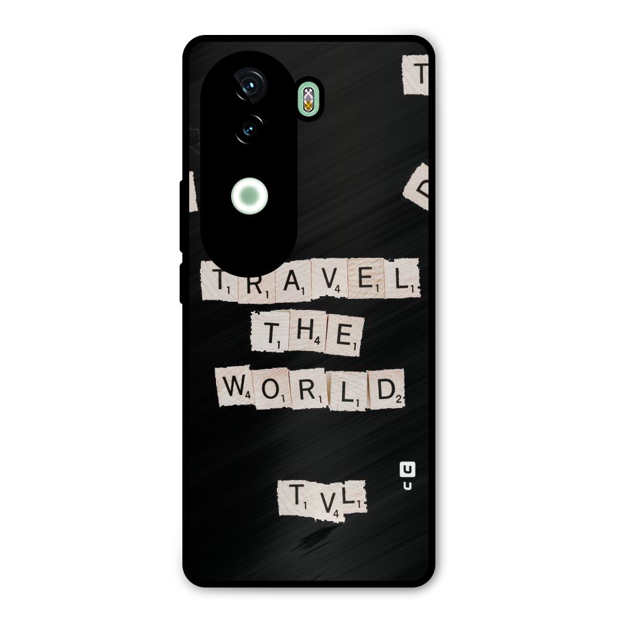 Blocks Travel Metal Back Case for iQOO Z9s