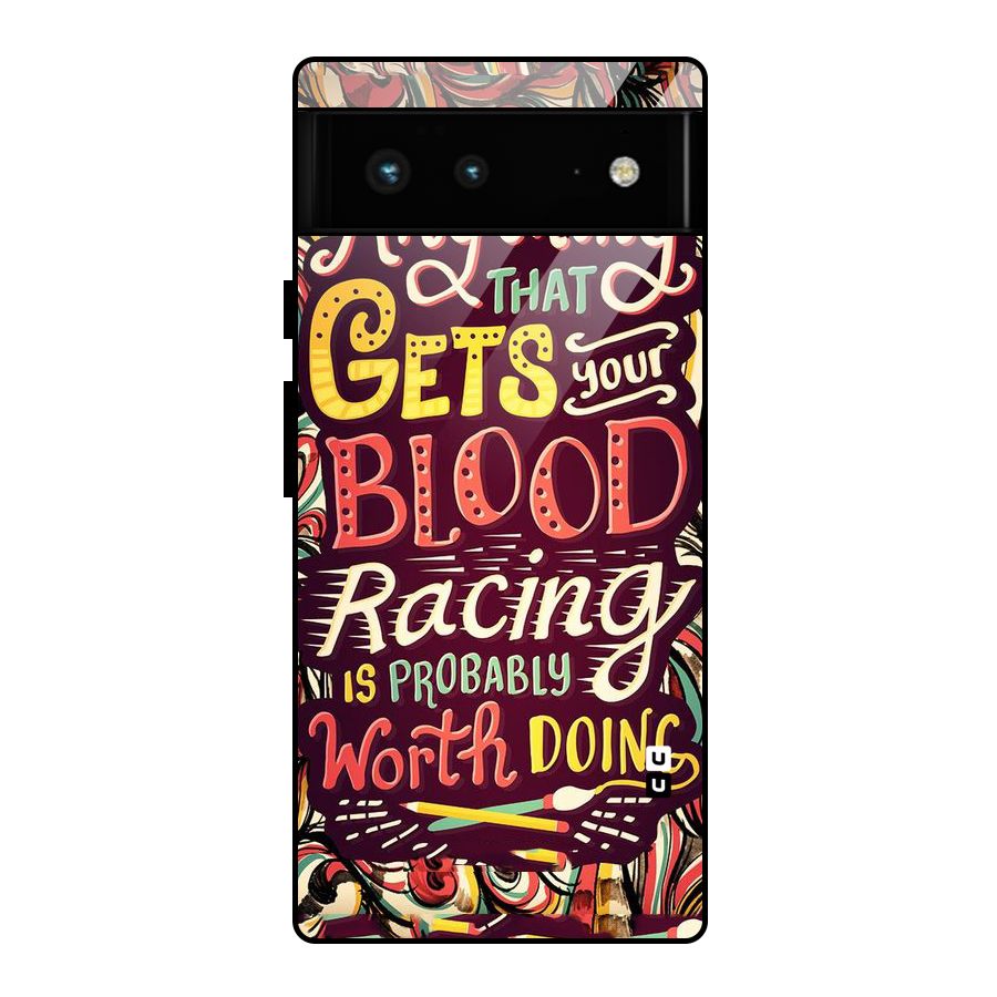 Blood Racing Glass Back Case for Google Pixel 6