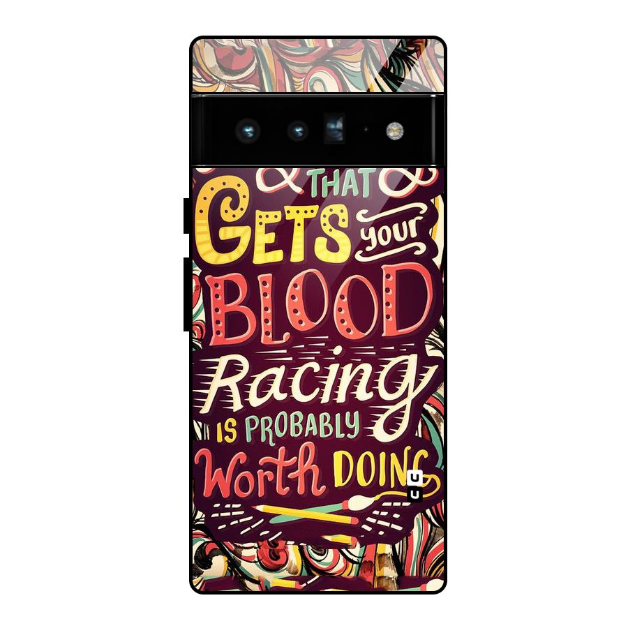 Blood Racing Glass Back Case for Google Pixel 6 Pro