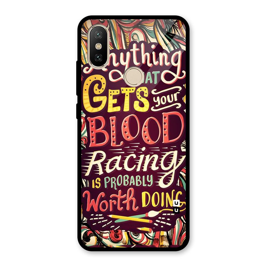 Blood Racing Glass Back Case for Redmi A2