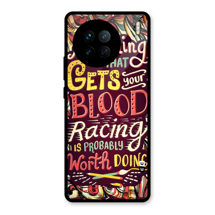 Blood Racing Glass Back Case for Vivo X90