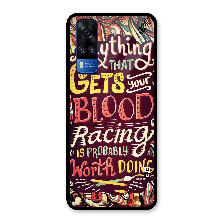 Blood Racing Glass Back Case for Vivo Y31